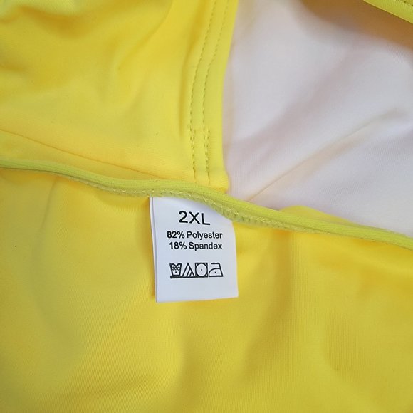 GEMAN Women's Retro High Waisted Bathing Suit Printed Two Pieces size XX-L NEW - Picture 14 of 16